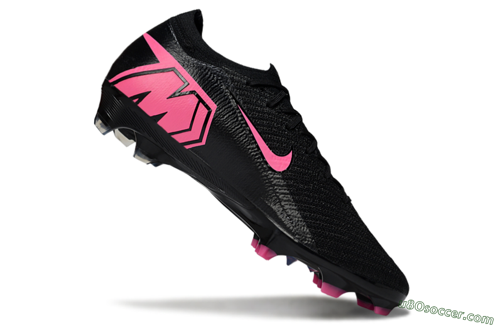 Nike Air Zoom Mercurial Vapor 16 Elite FG Firm Ground Soccer Cleats - Black/Vibrant Pink/Deep Blue 4