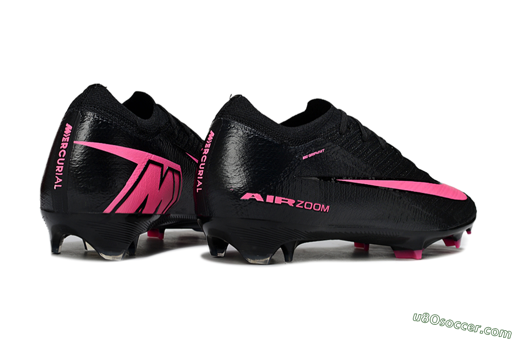 Nike Air Zoom Mercurial Vapor 16 Elite FG Firm Ground Soccer Cleats - Black/Vibrant Pink/Deep Blue 6