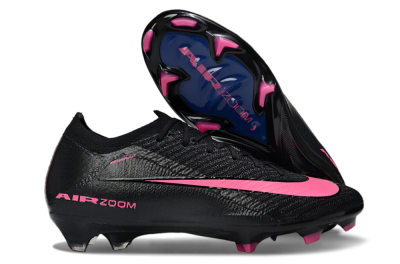 Nike Air Zoom Mercurial Vapor 16 Elite FG Firm Ground Soccer Cleats - Black/Vibrant Pink/Deep Blue