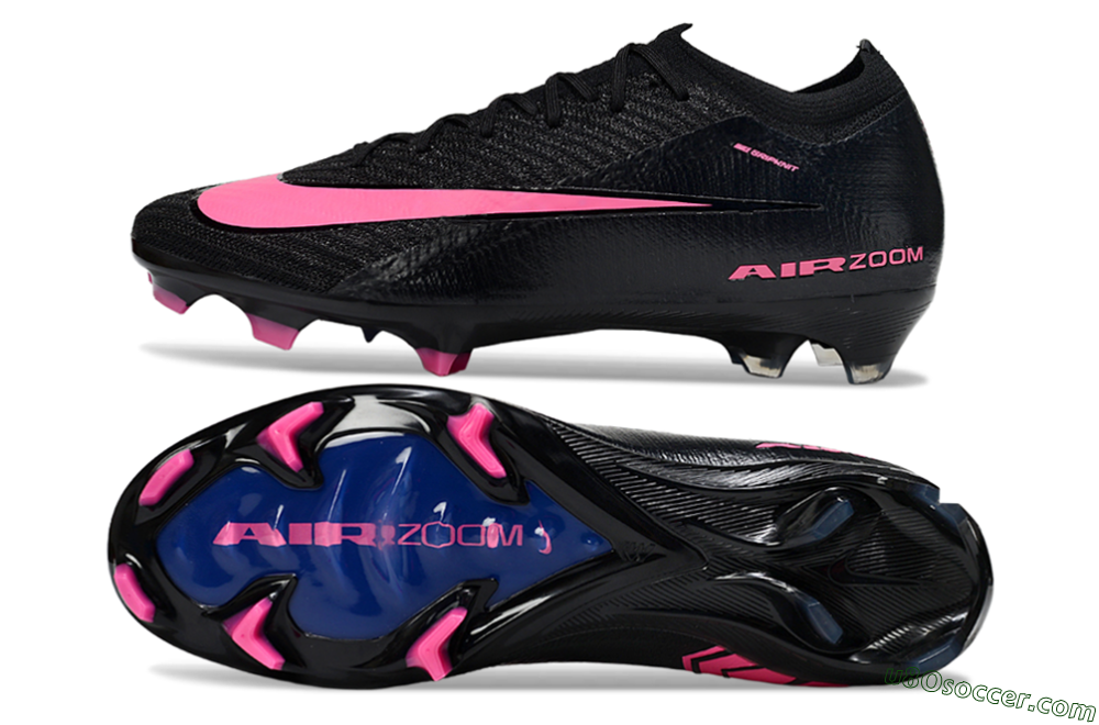 Nike Air Zoom Mercurial Vapor 16 Elite FG Firm Ground Soccer Cleats - Black/Vibrant Pink/Deep Blue 0