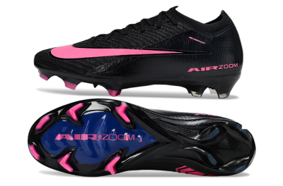Nike Air Zoom Mercurial Vapor 16 Elite FG Firm Ground Soccer Cleats - Black/Vibrant Pink/Deep Blue
