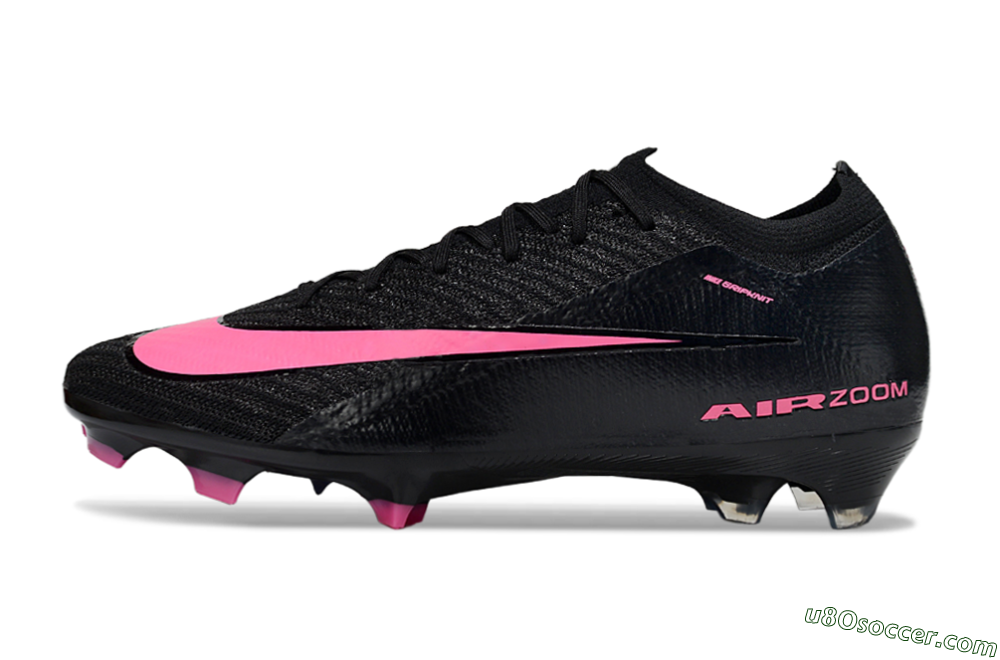 Nike Air Zoom Mercurial Vapor 16 Elite FG Firm Ground Soccer Cleats - Black/Vibrant Pink/Deep Blue 2