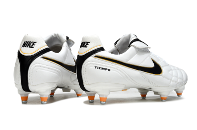 Nike Tiempo Legend 10 Elite SG Soft Ground Soccer Cleats - White/Black/Orange
