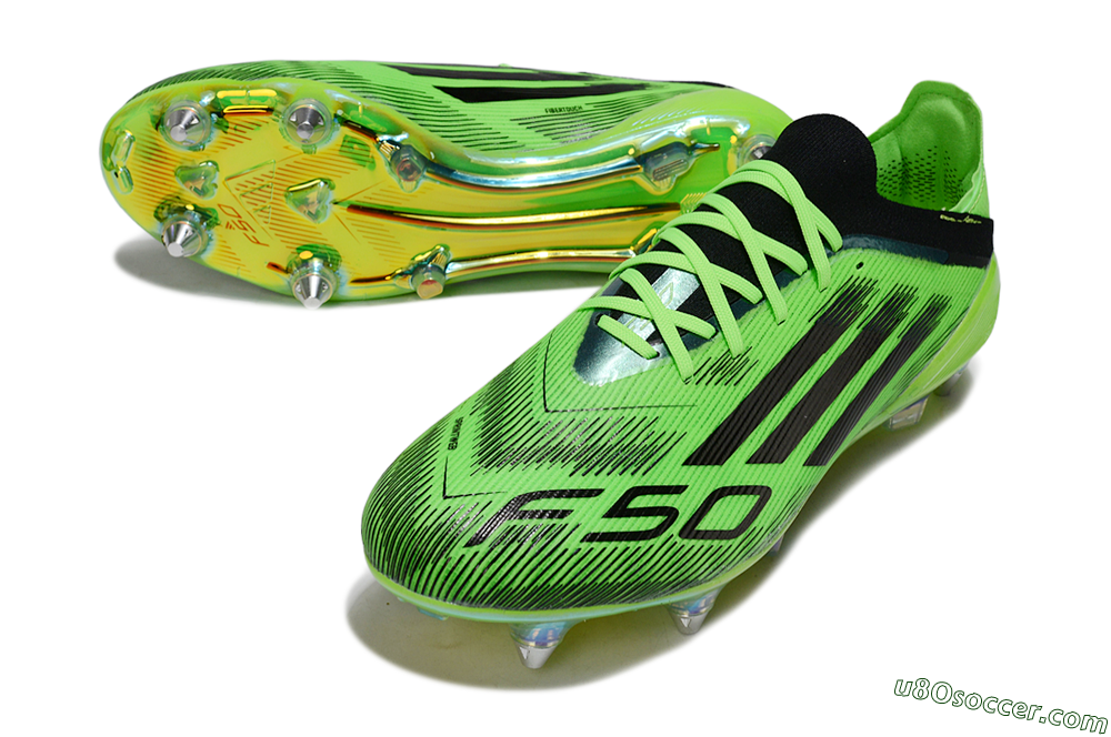 Adidas F50 Elite SG Soft Ground Soccer Cleats - Green/Vibrant Green/Electric Green 3