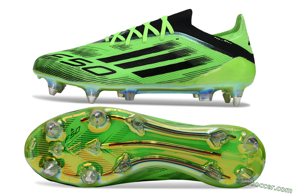 Adidas F50 Elite SG Soft Ground Soccer Cleats - Green/Vibrant Green/Electric Green 0