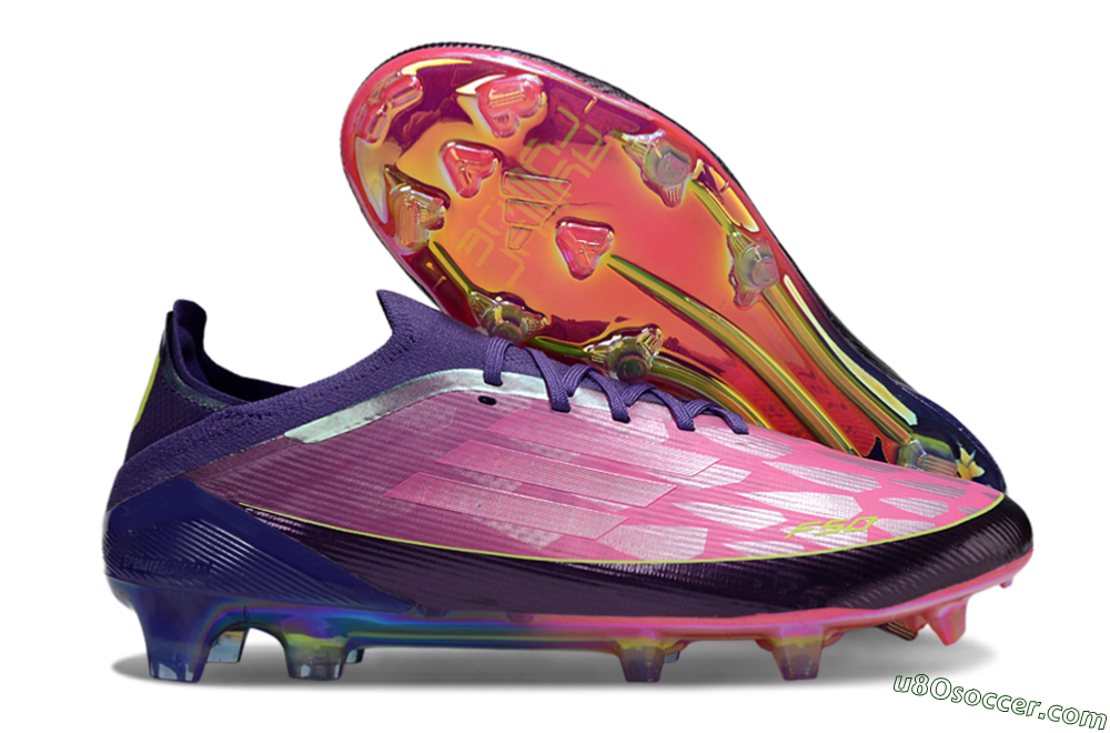 Adidas F50 Elite FG Firm Ground Soccer Cleats - Pink/Vibrant Pink/Deep Purple 1
