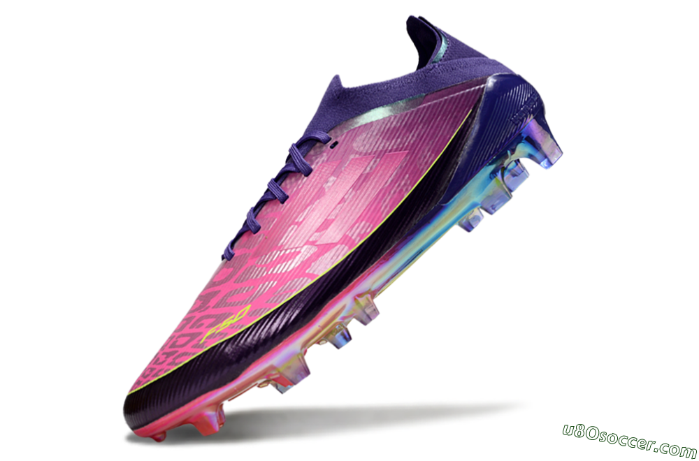 Adidas F50 Elite FG Firm Ground Soccer Cleats - Pink/Vibrant Pink/Deep Purple 5