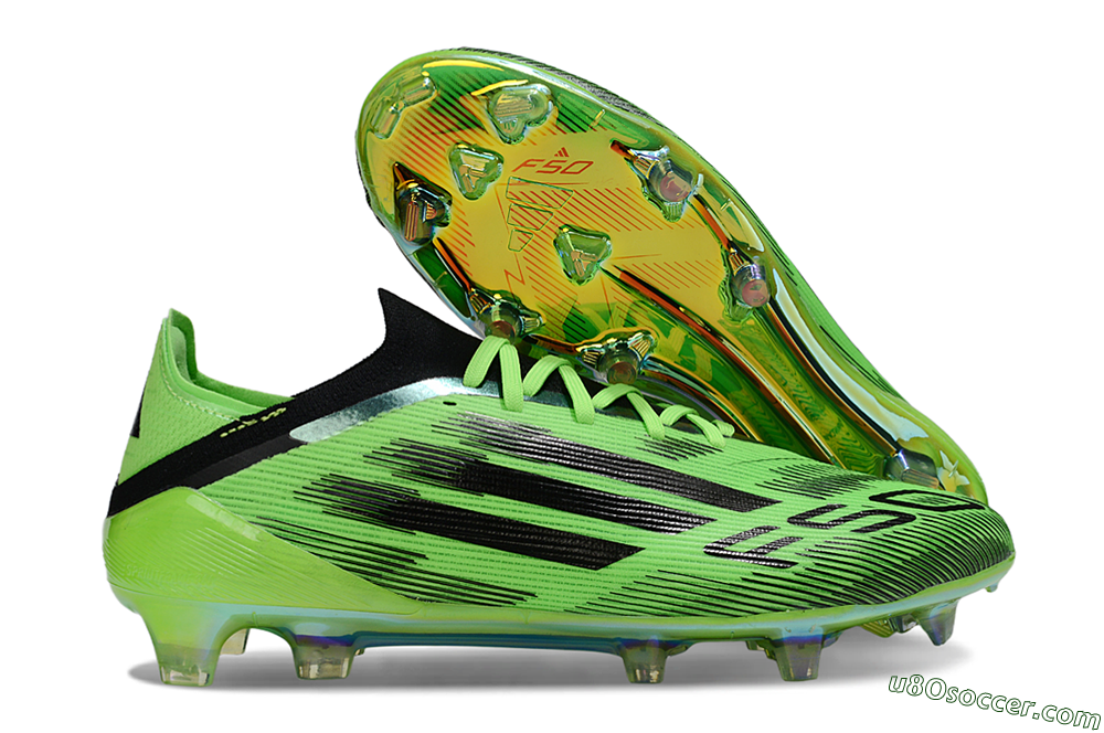 Adidas F50 Elite FG Firm Ground Soccer Cleats - Green/Neon Green/Black 1