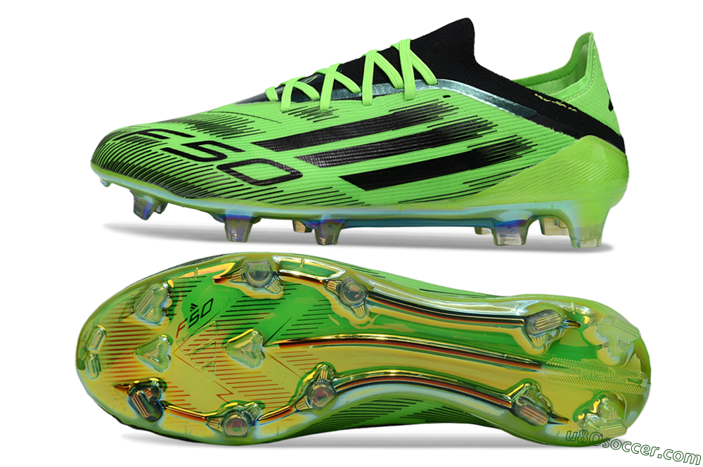 Adidas F50 Elite FG Firm Ground Soccer Cleats - Green/Neon Green/Black 0