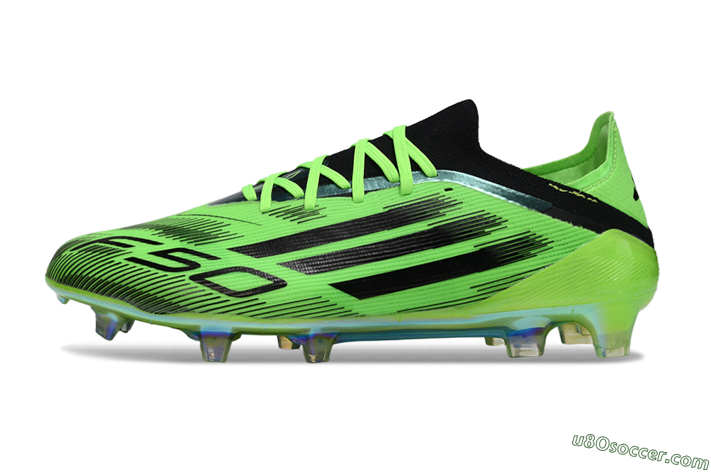 Adidas F50 Elite FG Firm Ground Soccer Cleats - Green/Neon Green/Black 2