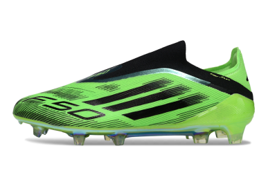 Adidas F50 Elite Laceless FG Firm Ground Soccer Cleats - Green/Lime Burst/Electric Glow
