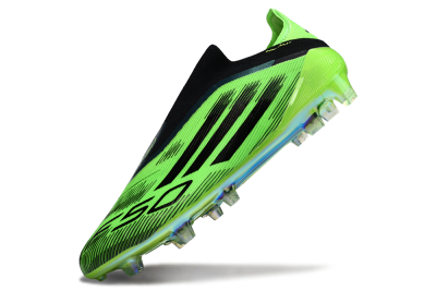 Adidas F50 Elite Laceless FG Firm Ground Soccer Cleats - Green/Lime Burst/Electric Glow