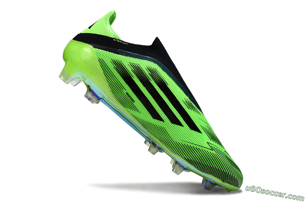 Adidas F50 Elite Laceless FG Firm Ground Soccer Cleats - Green/Lime Burst/Electric Glow 4