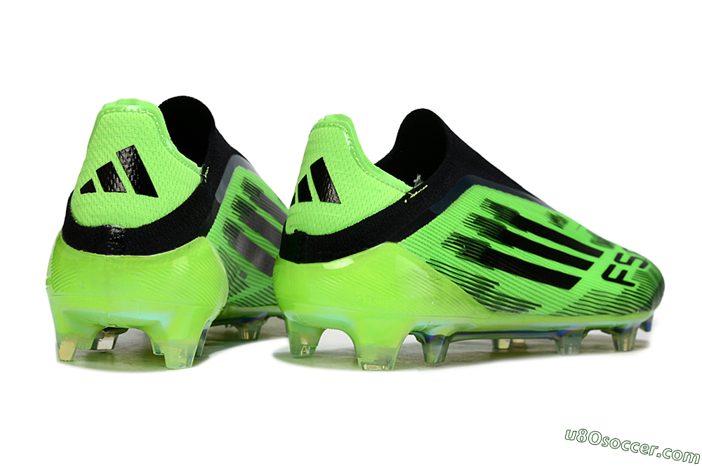 Adidas F50 Elite Laceless FG Firm Ground Soccer Cleats - Green/Lime Burst/Electric Glow 6
