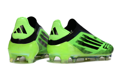 Adidas F50 Elite Laceless FG Firm Ground Soccer Cleats - Green/Lime Burst/Electric Glow