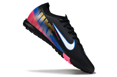 Nike Air Zoom Mercurial Vapor 16 Elite TF Artificial Turf Soccer Shoes - Black/Electric Blue/Pink Fusion