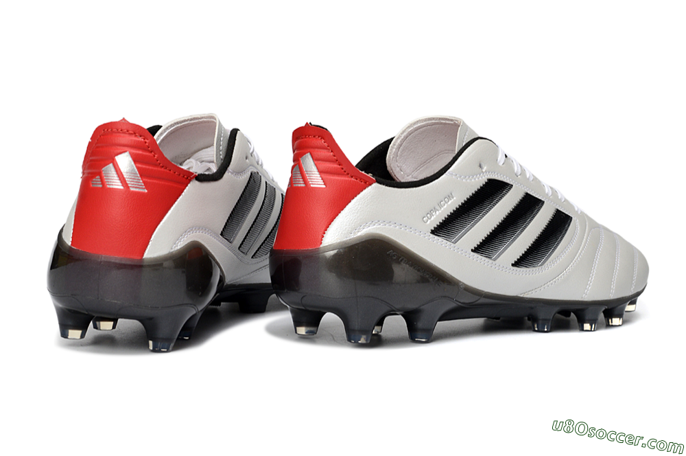 Adidas Copa Icon 2 AG Artificial Grass Soccer Cleats - White/Crimson Red/Jet Black 6