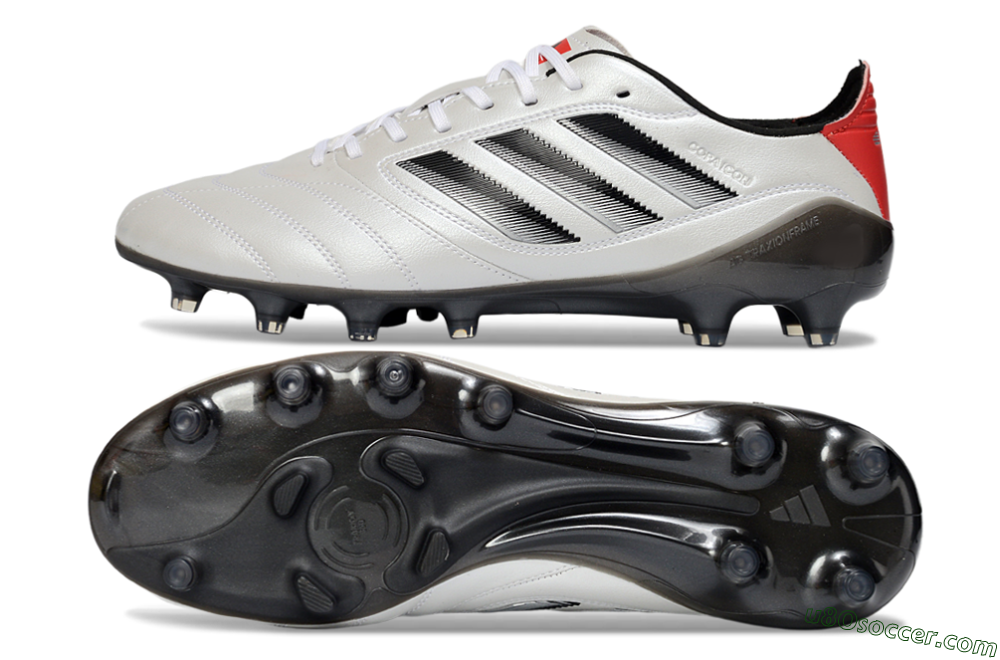 Adidas Copa Icon 2 AG Artificial Grass Soccer Cleats - White/Crimson Red/Jet Black 0
