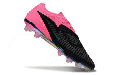 Nike Phantom 6 Low Elite FG Firm Ground Soccer Cleats - Black/Hot Pink/Teal