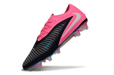 Nike Phantom 6 Low Elite FG Firm Ground Soccer Cleats - Black/Hot Pink/Teal
