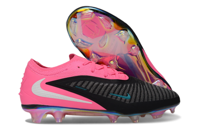 Nike Phantom 6 Low Elite FG Firm Ground Soccer Cleats - Black/Hot Pink/Teal