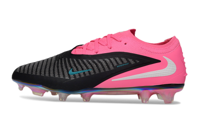 Nike Phantom 6 Low Elite FG Firm Ground Soccer Cleats - Black/Hot Pink/Teal