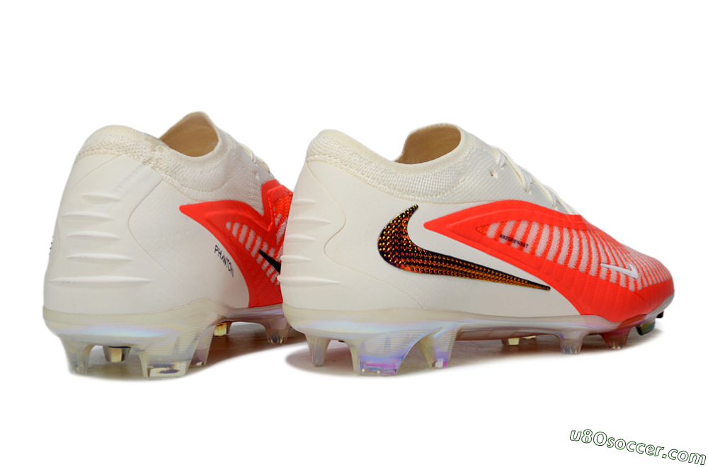 Nike Phantom 6 Low Elite FG Firm Ground Soccer Cleats - Red/Bright Orange/White 6
