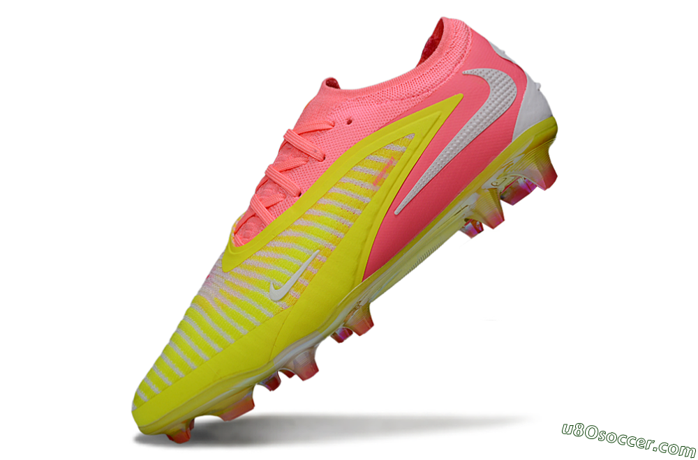 Nike Phantom 6 Low Elite FG Firm Ground Soccer Cleats - Pink/Highlighter Yellow/Fluorescent Pink 5
