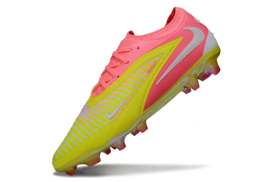 Nike Phantom 6 Low Elite FG Firm Ground Soccer Cleats - Pink/Highlighter Yellow/Fluorescent Pink