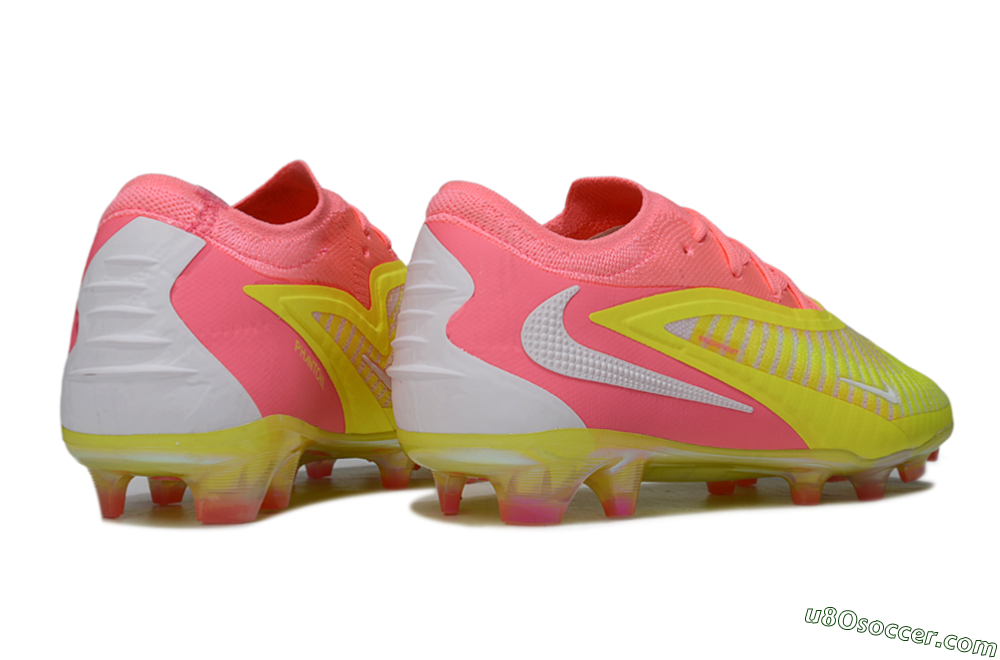 Nike Phantom 6 Low Elite FG Firm Ground Soccer Cleats - Pink/Highlighter Yellow/Fluorescent Pink 6