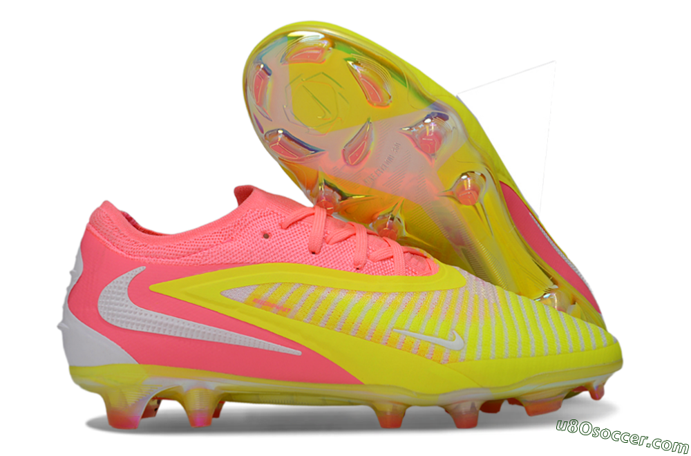 Nike Phantom 6 Low Elite FG Firm Ground Soccer Cleats - Pink/Highlighter Yellow/Fluorescent Pink 1