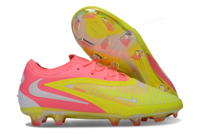 Nike Phantom 6 Low Elite FG Firm Ground Soccer Cleats - Pink/Highlighter Yellow/Fluorescent Pink