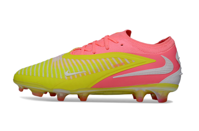 Nike Phantom 6 Low Elite FG Firm Ground Soccer Cleats - Pink/Highlighter Yellow/Fluorescent Pink