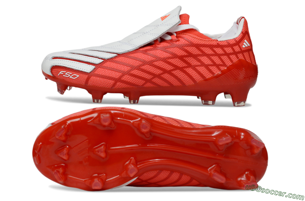 Adidas F50 Elite FG Firm Ground Soccer Cleats - Red/Fiery Orange/Crimson Red 0