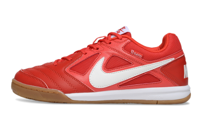 Supreme x Nike SB Gato IC Indoor & Futsal Soccer Shoes - Red/Bright Red/Tangerine