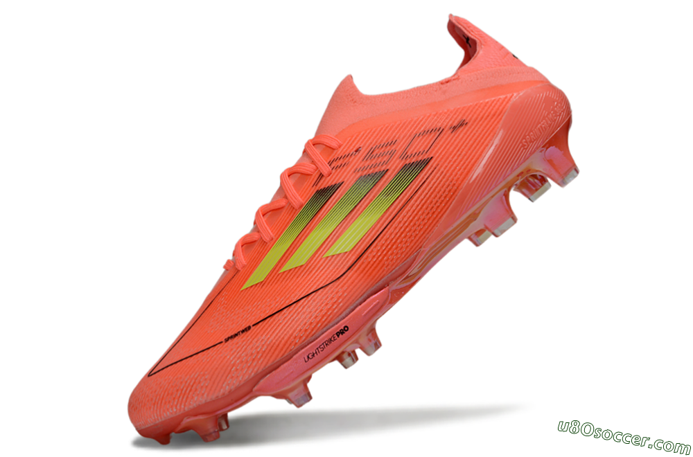 Adidas F50+ Lightstrike Pro FG Firm Ground Soccer Cleats - Pink/Bright Neon/Light Pink 5