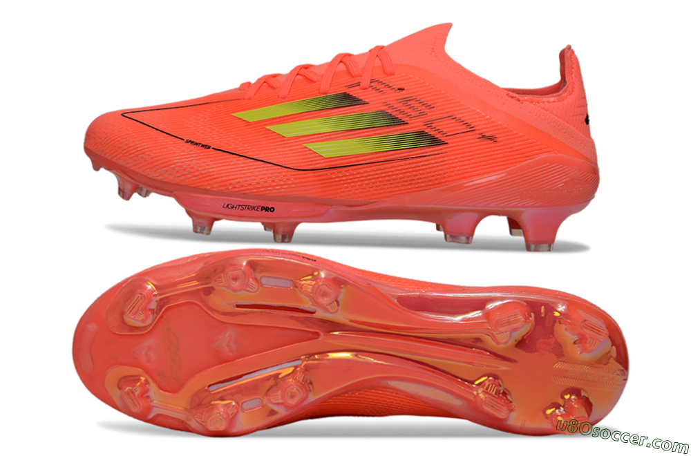 Adidas F50+ Lightstrike Pro FG Firm Ground Soccer Cleats - Pink/Bright Neon/Light Pink 0