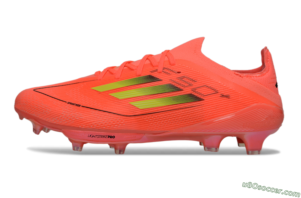 Adidas F50+ Lightstrike Pro FG Firm Ground Soccer Cleats - Pink/Bright Neon/Light Pink 2
