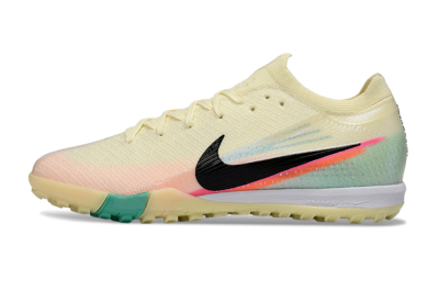 Nike Air Zoom Mercurial Vapor 16 Elite TF Artificial Turf Soccer Shoes - Yellow/Soft Peach/Seafoam Green
