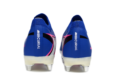 Nike Air Zoom Mercurial Vapor 16 Elite SG Soft Ground Soccer Cleats - Blue/Vibrant Blue/Electric Pink