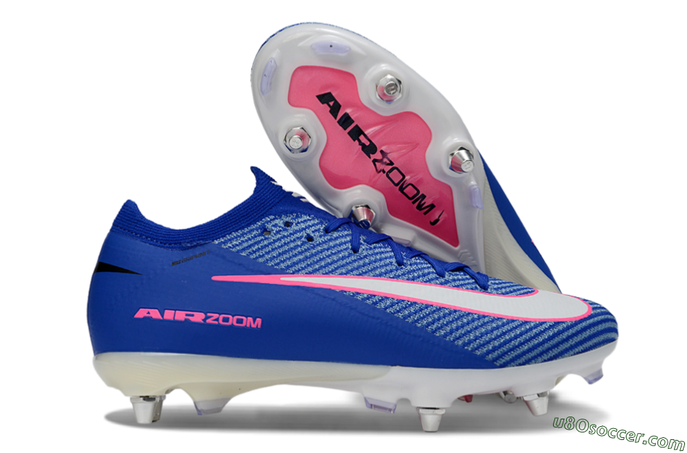 Nike Air Zoom Mercurial Vapor 16 Elite SG Soft Ground Soccer Cleats - Blue/Vibrant Blue/Electric Pink 1
