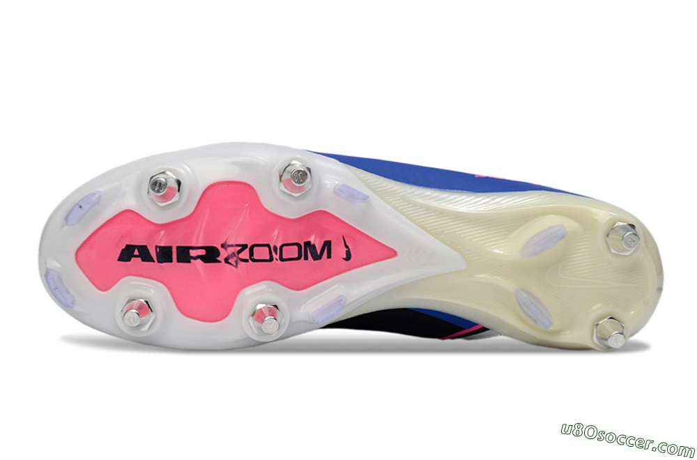 Nike Air Zoom Mercurial Vapor 16 Elite SG Soft Ground Soccer Cleats - Blue/Vibrant Blue/Electric Pink 7