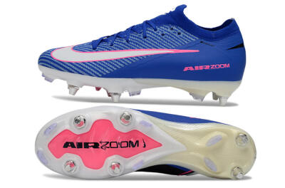 Nike Air Zoom Mercurial Vapor 16 Elite SG Soft Ground Soccer Cleats - Blue/Vibrant Blue/Electric Pink