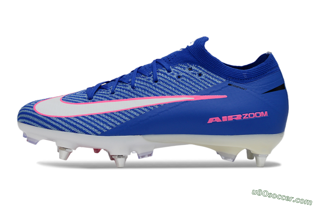 Nike Air Zoom Mercurial Vapor 16 Elite SG Soft Ground Soccer Cleats - Blue/Vibrant Blue/Electric Pink 2