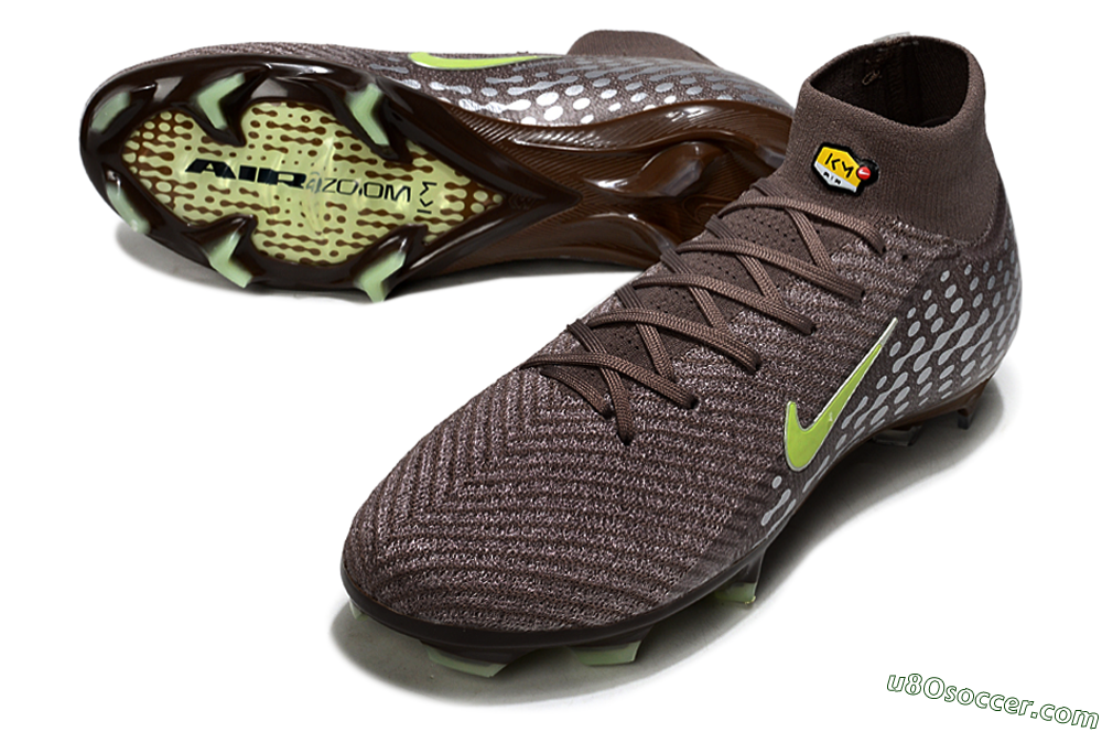 Nike Air Zoom Mercurial Superfly 10 Elite FG Firm Ground Soccer Cleats - Brown/Yellow/Silver 3