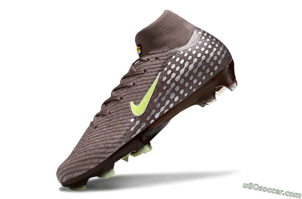 Nike Air Zoom Mercurial Superfly 10 Elite FG Firm Ground Soccer Cleats - Brown/Yellow/Silver 5