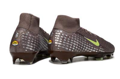 Nike Air Zoom Mercurial Superfly 10 Elite FG Firm Ground Soccer Cleats - Brown/Yellow/Silver
