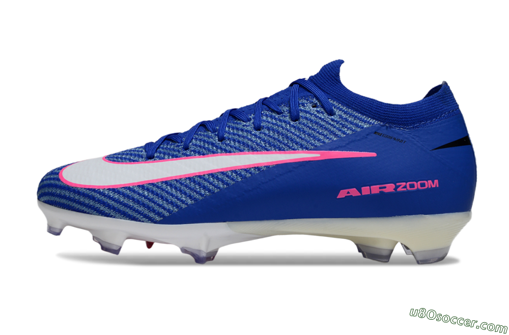 Nike Air Zoom Mercurial Vapor 16 Elite FG Firm Ground Soccer Cleats - Blue/Pink/Silver 2