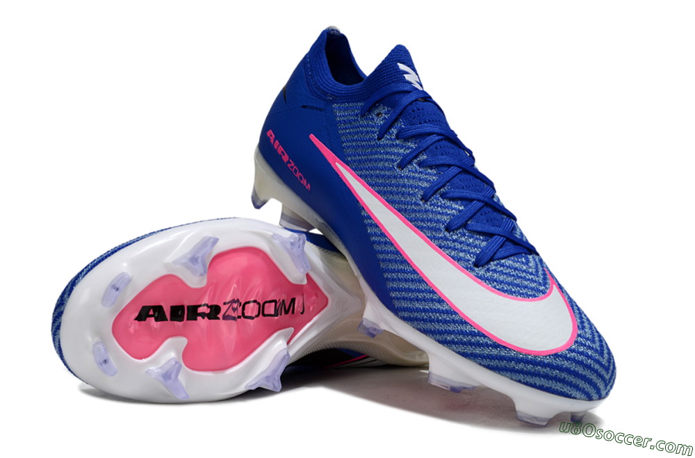 Nike Air Zoom Mercurial Vapor 16 Elite FG Firm Ground Soccer Cleats - Blue/Pink/Silver 3
