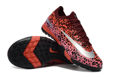 Nike Air Zoom Mercurial Vapor 16 Elite TF Artificial Turf Soccer Shoes - Red/Electric Pink/Metallic Silver